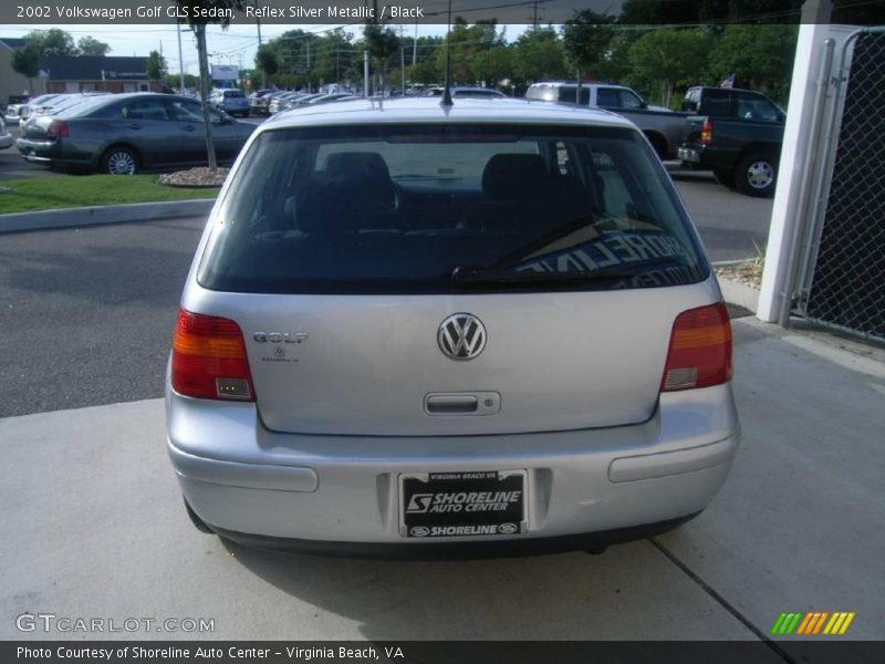 Reflex Silver Metallic / Black 2002 Volkswagen Golf GLS Sedan