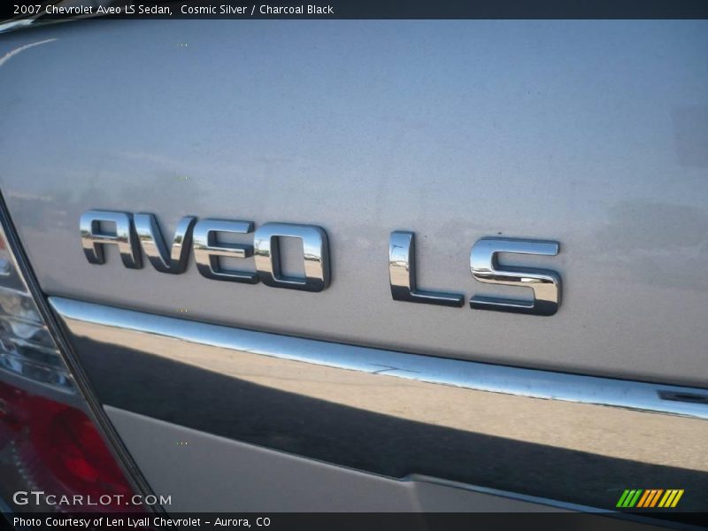 Cosmic Silver / Charcoal Black 2007 Chevrolet Aveo LS Sedan