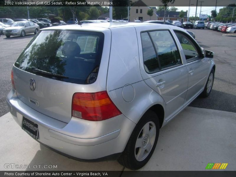 Reflex Silver Metallic / Black 2002 Volkswagen Golf GLS Sedan