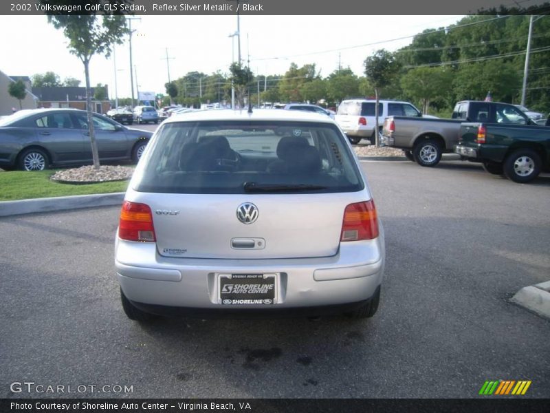 Reflex Silver Metallic / Black 2002 Volkswagen Golf GLS Sedan