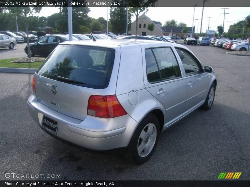 Reflex Silver Metallic / Black 2002 Volkswagen Golf GLS Sedan