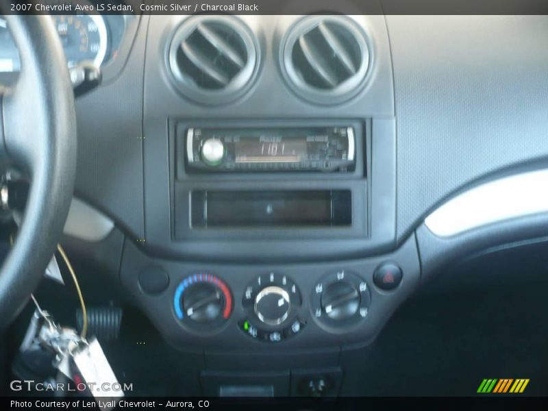 Cosmic Silver / Charcoal Black 2007 Chevrolet Aveo LS Sedan