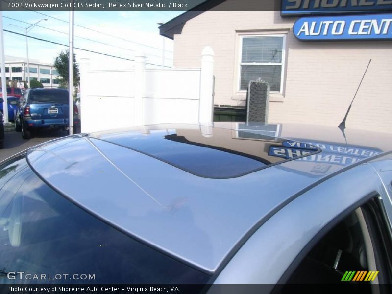 Reflex Silver Metallic / Black 2002 Volkswagen Golf GLS Sedan