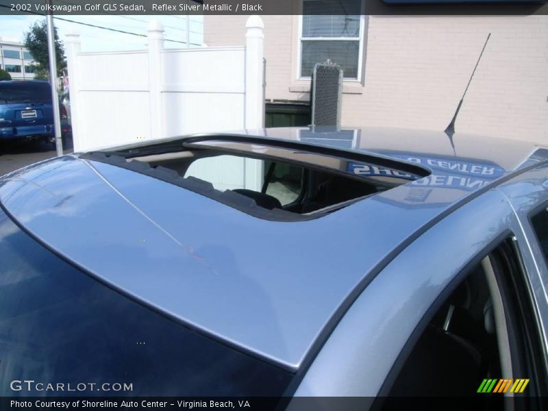 Reflex Silver Metallic / Black 2002 Volkswagen Golf GLS Sedan