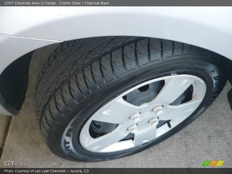 Cosmic Silver / Charcoal Black 2007 Chevrolet Aveo LS Sedan