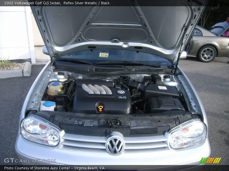 Reflex Silver Metallic / Black 2002 Volkswagen Golf GLS Sedan