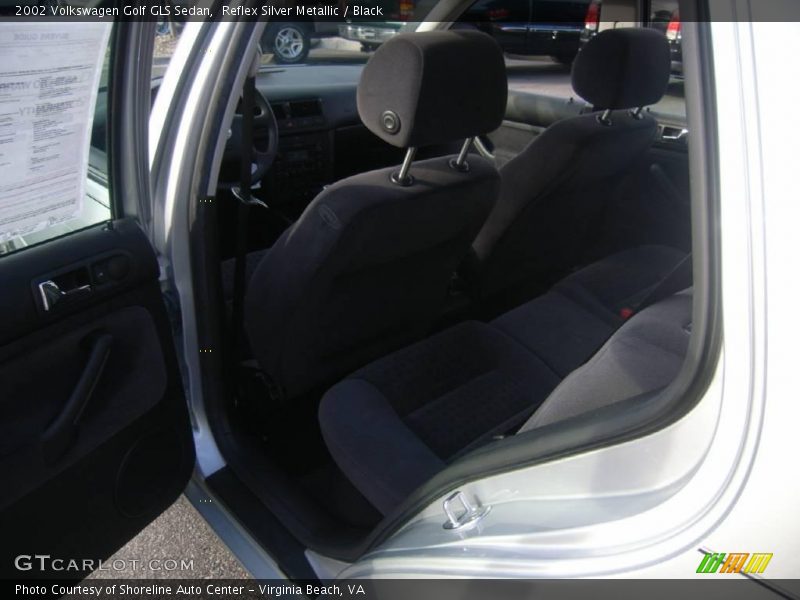 Reflex Silver Metallic / Black 2002 Volkswagen Golf GLS Sedan