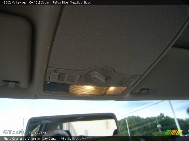 Reflex Silver Metallic / Black 2002 Volkswagen Golf GLS Sedan