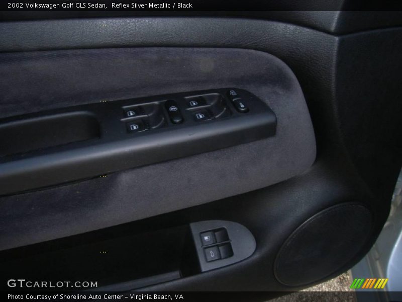 Reflex Silver Metallic / Black 2002 Volkswagen Golf GLS Sedan