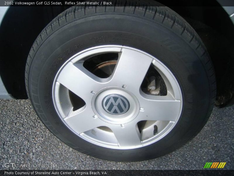 Reflex Silver Metallic / Black 2002 Volkswagen Golf GLS Sedan