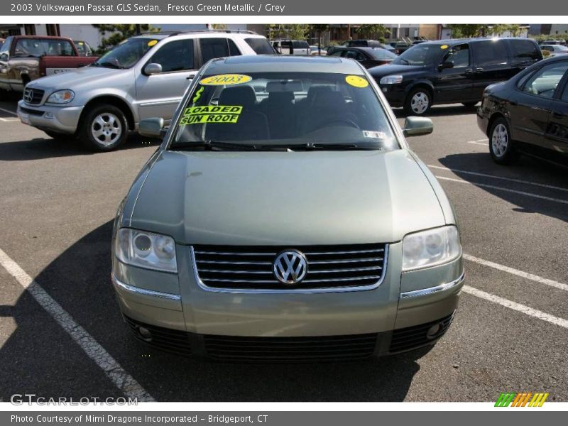 Fresco Green Metallic / Grey 2003 Volkswagen Passat GLS Sedan