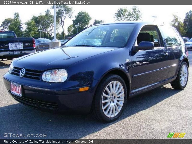 Indigo Blue Metallic / Black/Grey 2005 Volkswagen GTI 1.8T