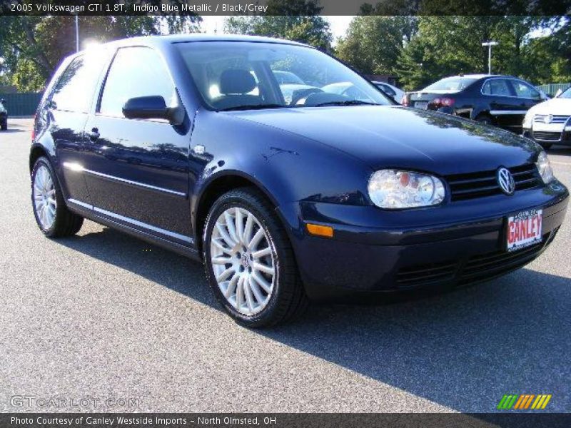 Indigo Blue Metallic / Black/Grey 2005 Volkswagen GTI 1.8T