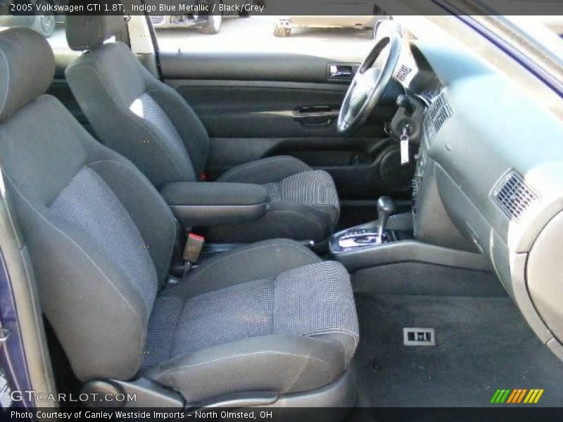 Indigo Blue Metallic / Black/Grey 2005 Volkswagen GTI 1.8T