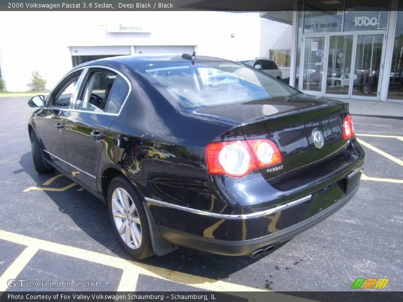 Deep Black / Black 2006 Volkswagen Passat 3.6 Sedan