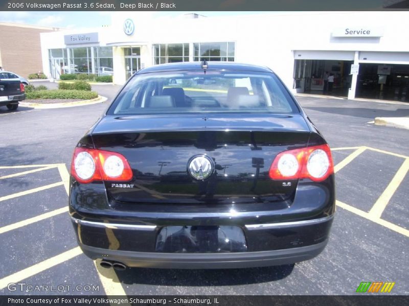 Deep Black / Black 2006 Volkswagen Passat 3.6 Sedan