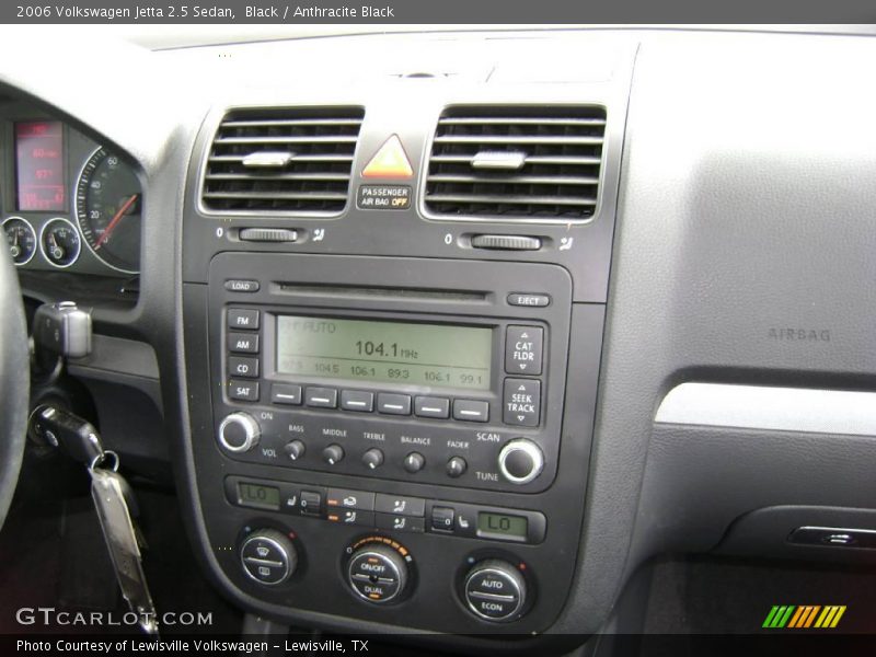 Black / Anthracite Black 2006 Volkswagen Jetta 2.5 Sedan