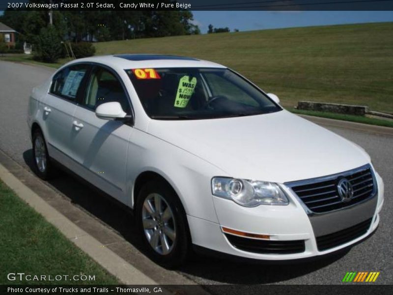 Candy White / Pure Beige 2007 Volkswagen Passat 2.0T Sedan