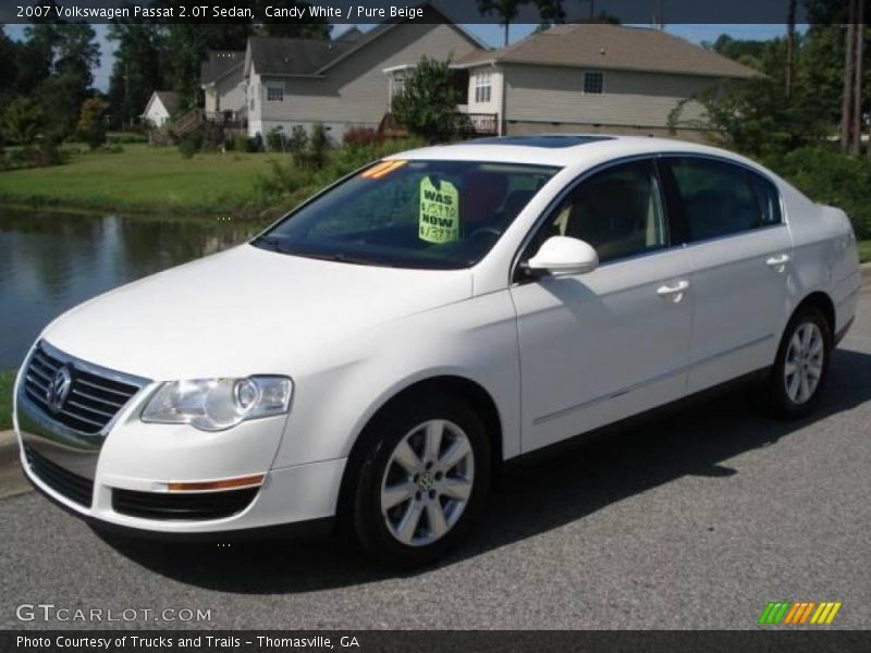 Candy White / Pure Beige 2007 Volkswagen Passat 2.0T Sedan