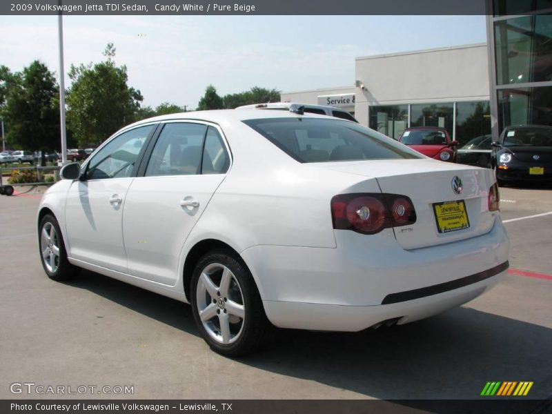 Candy White / Pure Beige 2009 Volkswagen Jetta TDI Sedan