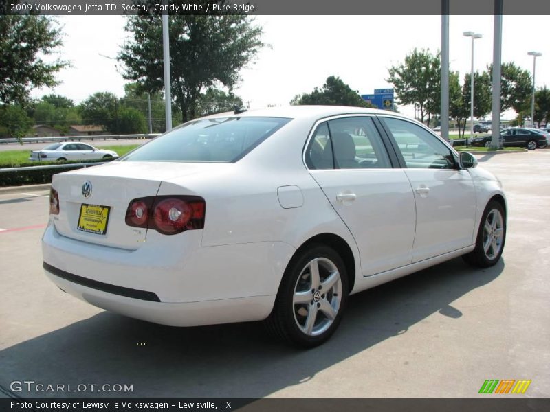 Candy White / Pure Beige 2009 Volkswagen Jetta TDI Sedan