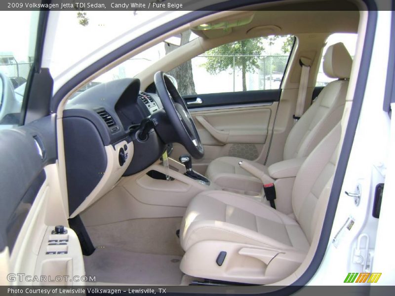 Candy White / Pure Beige 2009 Volkswagen Jetta TDI Sedan