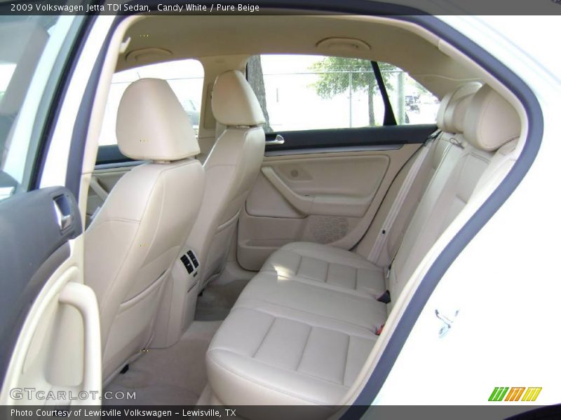 Candy White / Pure Beige 2009 Volkswagen Jetta TDI Sedan