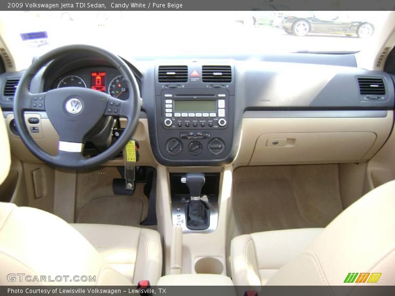 Candy White / Pure Beige 2009 Volkswagen Jetta TDI Sedan