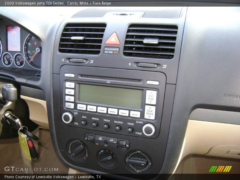 Candy White / Pure Beige 2009 Volkswagen Jetta TDI Sedan