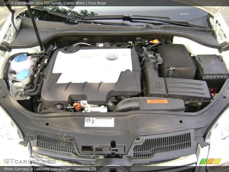 Candy White / Pure Beige 2009 Volkswagen Jetta TDI Sedan