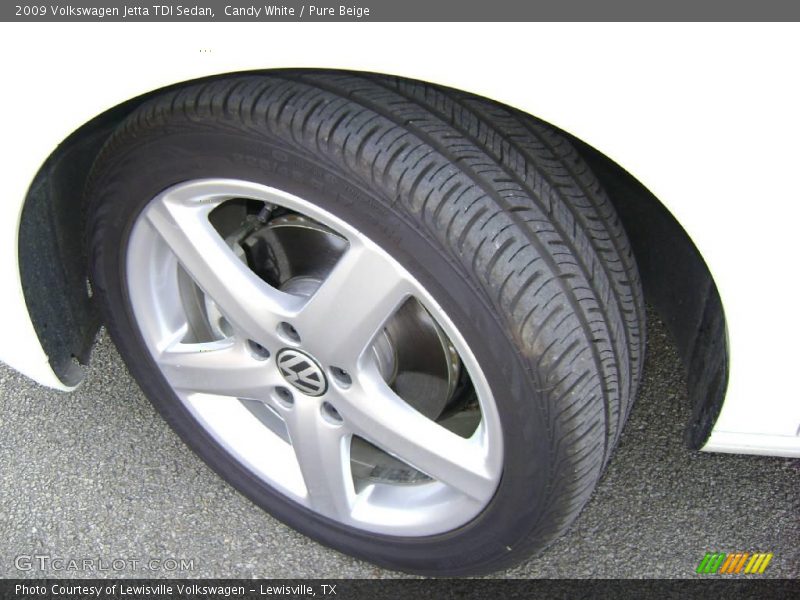 Candy White / Pure Beige 2009 Volkswagen Jetta TDI Sedan