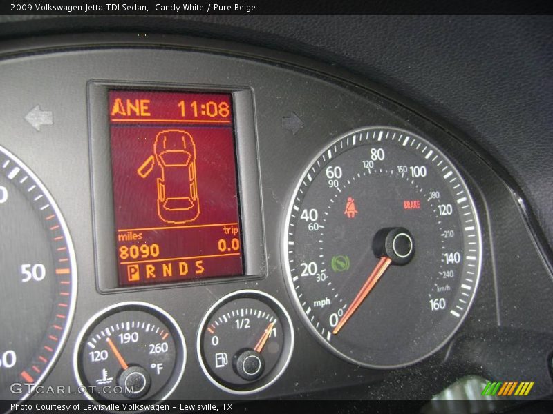 Candy White / Pure Beige 2009 Volkswagen Jetta TDI Sedan