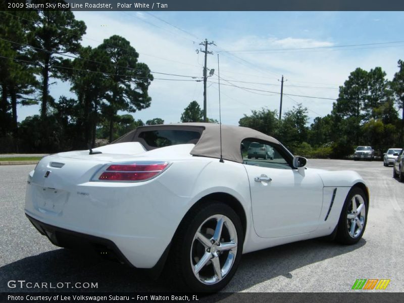 Polar White / Tan 2009 Saturn Sky Red Line Roadster
