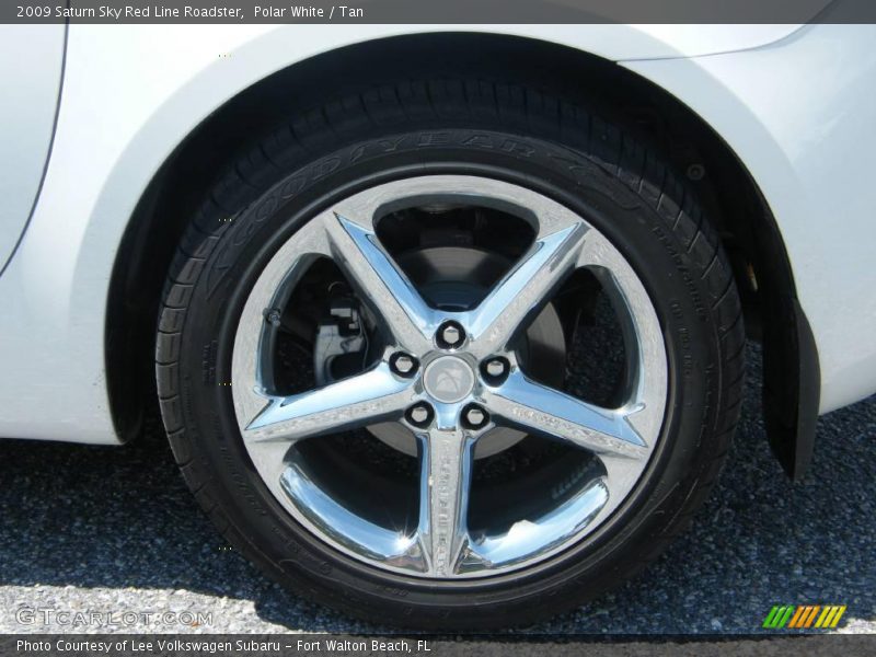 Polar White / Tan 2009 Saturn Sky Red Line Roadster