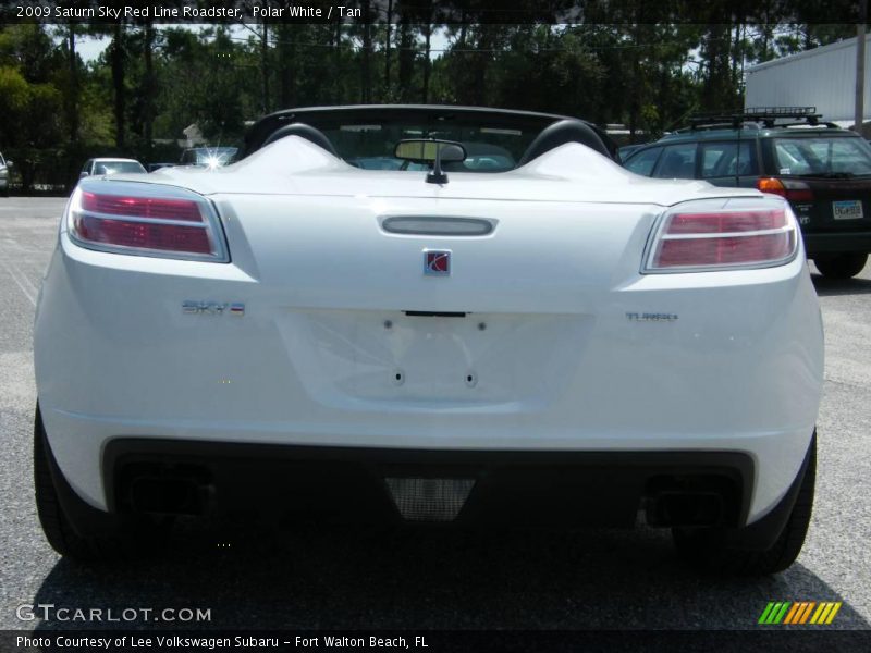 Polar White / Tan 2009 Saturn Sky Red Line Roadster