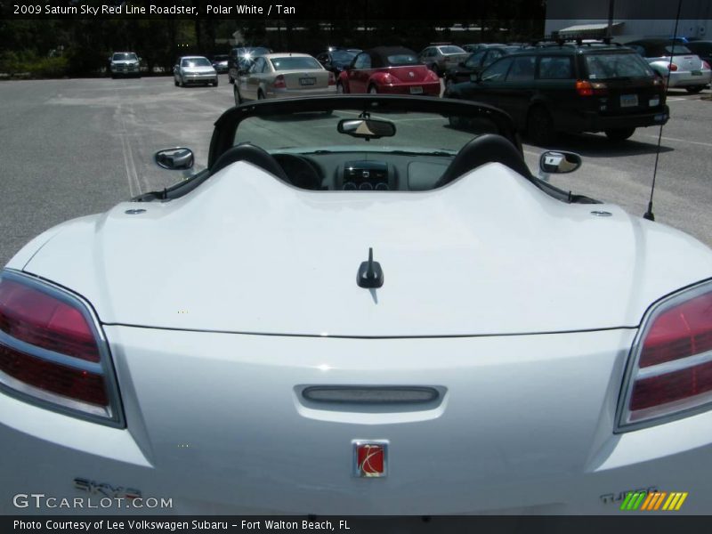 Polar White / Tan 2009 Saturn Sky Red Line Roadster