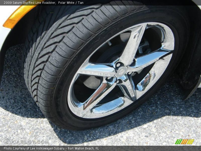 Polar White / Tan 2009 Saturn Sky Red Line Roadster