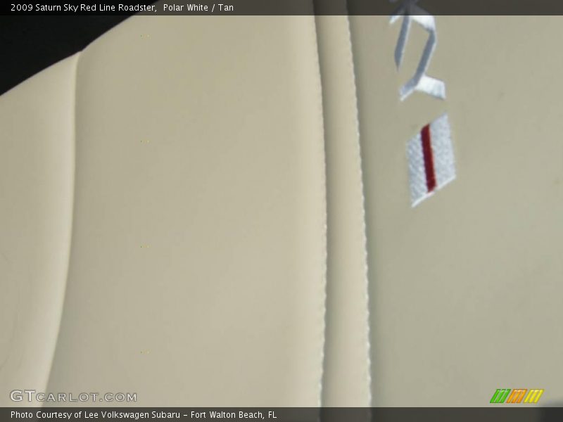 Polar White / Tan 2009 Saturn Sky Red Line Roadster