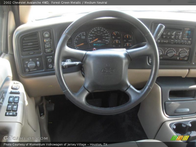 Forest Green Metallic / Medium Neutral 2002 Chevrolet Avalanche 4WD