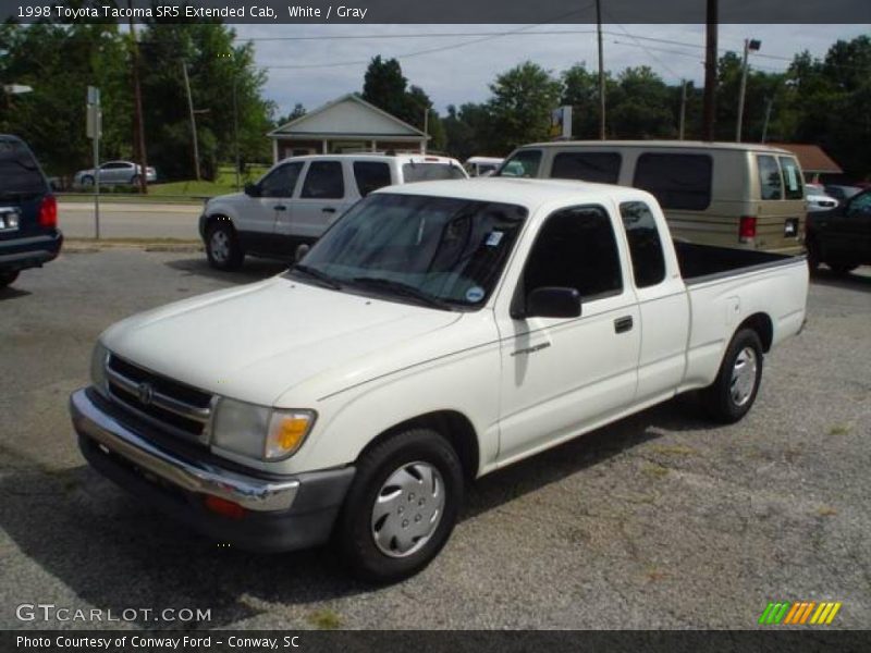 White / Gray 1998 Toyota Tacoma SR5 Extended Cab