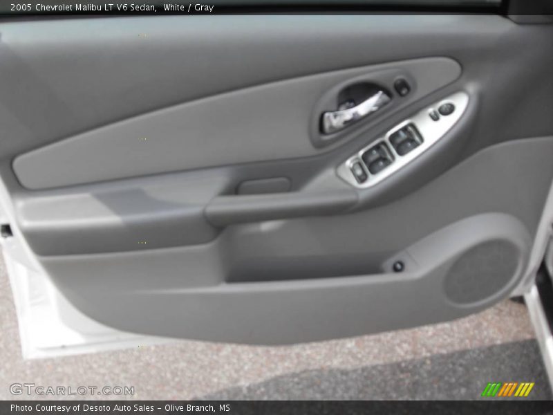 White / Gray 2005 Chevrolet Malibu LT V6 Sedan