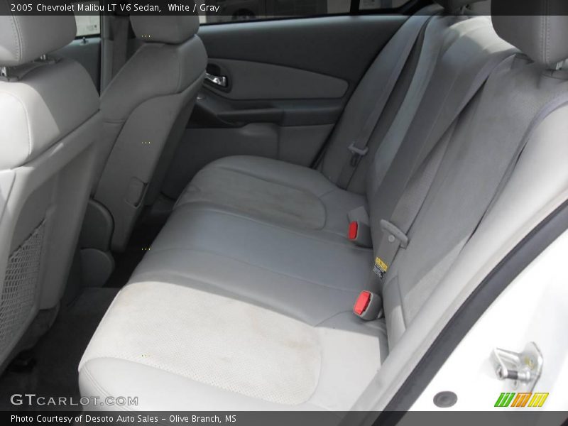 White / Gray 2005 Chevrolet Malibu LT V6 Sedan