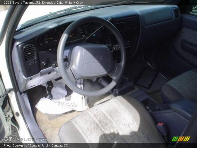 White / Gray 1998 Toyota Tacoma SR5 Extended Cab