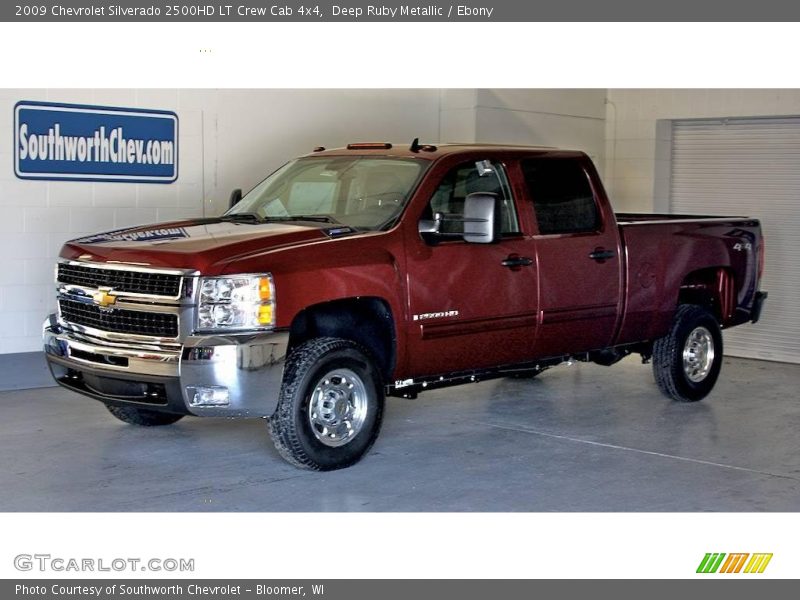 Deep Ruby Metallic / Ebony 2009 Chevrolet Silverado 2500HD LT Crew Cab 4x4