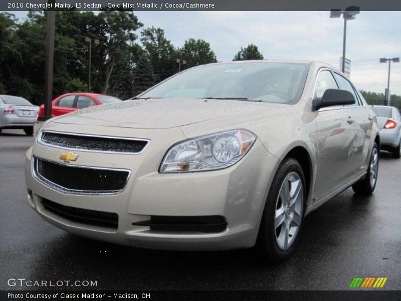 Gold Mist Metallic / Cocoa/Cashmere 2010 Chevrolet Malibu LS Sedan