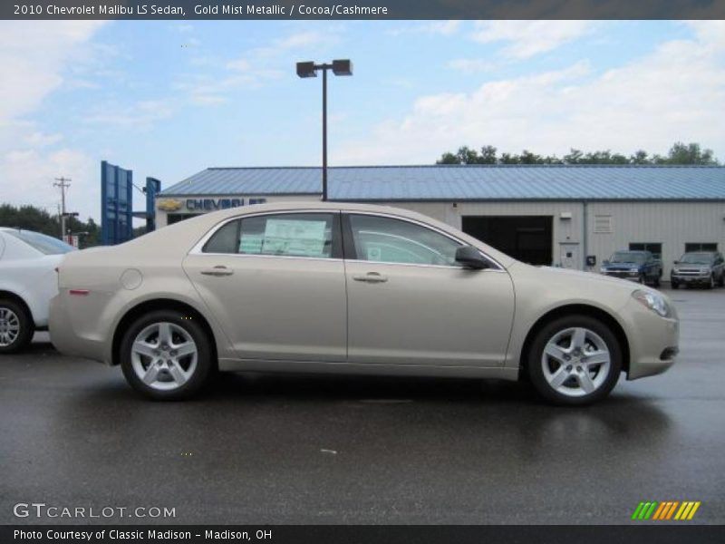 Gold Mist Metallic / Cocoa/Cashmere 2010 Chevrolet Malibu LS Sedan