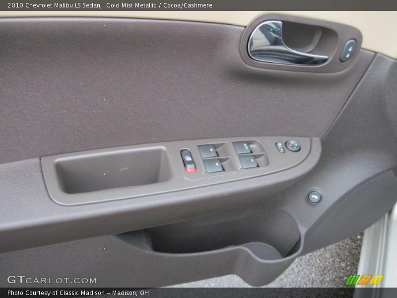 Gold Mist Metallic / Cocoa/Cashmere 2010 Chevrolet Malibu LS Sedan