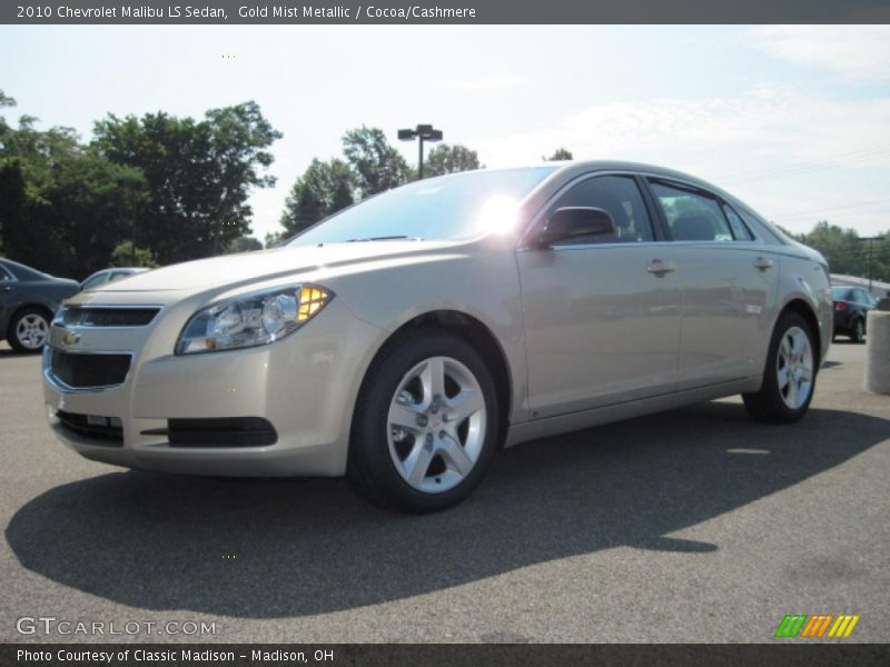 Gold Mist Metallic / Cocoa/Cashmere 2010 Chevrolet Malibu LS Sedan