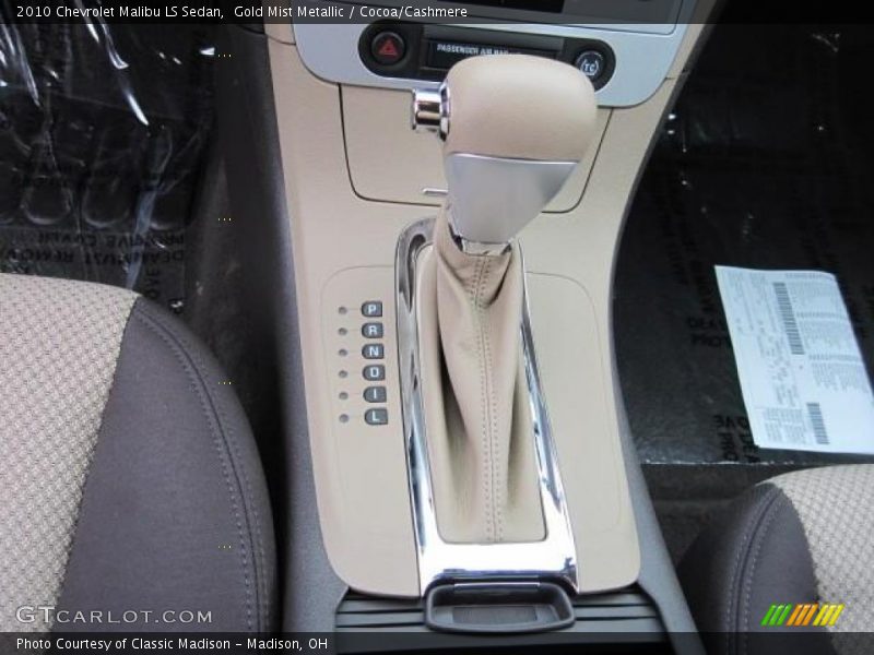 Gold Mist Metallic / Cocoa/Cashmere 2010 Chevrolet Malibu LS Sedan