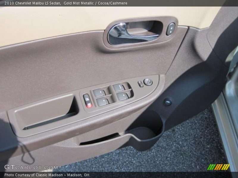 Gold Mist Metallic / Cocoa/Cashmere 2010 Chevrolet Malibu LS Sedan